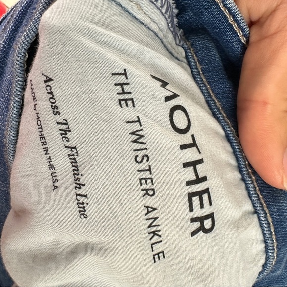 MOTHER The Twister Ankle Across The Finish Line sz 32 - Picture 8 of 9